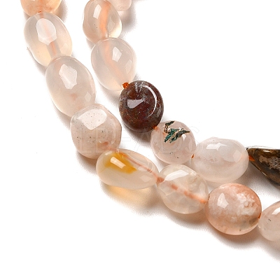 Natural Cherry Blossom Agate Beads Strands G-I351-A07-1
