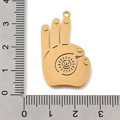 201 Stainless Steel Pendants STAS-S176-18G-1