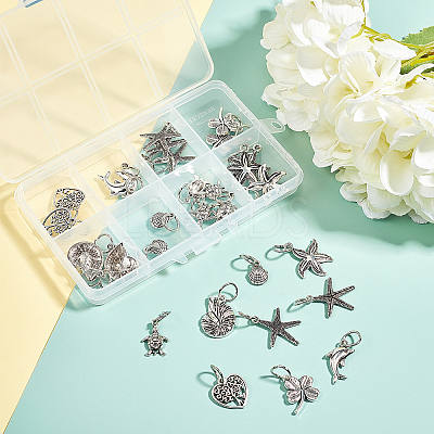 Tibetan Style Alloy Pendants PALLOY-PH0013-34AS-1