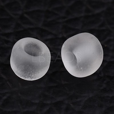 6/0 Frosted Round Glass Seed Beads X-SEED-A008-4mm-M1-1