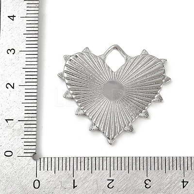 Textured Brass Pendants KK-M322-19P-1