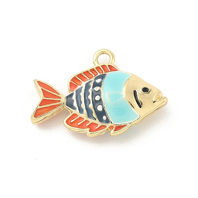 Alloy Enamel Pendants FIND-A058-08B-1