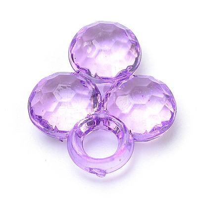 Transparent Acrylic Pendants TACR-S144-53-1