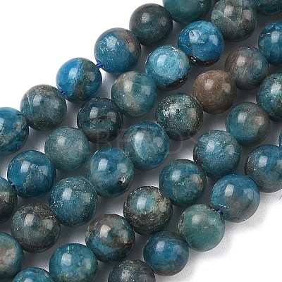 Natural Apatite Beads Strands LS-G-F816-A01-01B-1