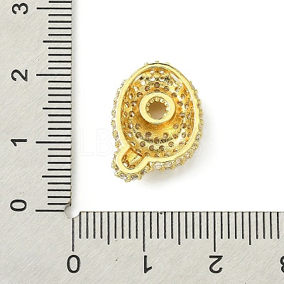 Rack Plating Brass Clear Cubic Zirconia Pendants KK-S378-01G-Q-1