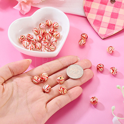 30Pcs Handmade Gold Sand Lampwork Beads LAMP-TA0002-37F-1