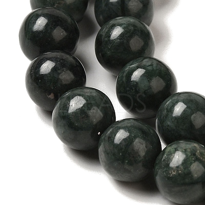 Natural Black Jade Beads Strands G-H067-A03-6MM-1