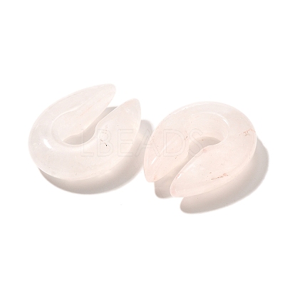 Natural Rose Quartz Ear Plugs Gauges G-I359-13B-02-1