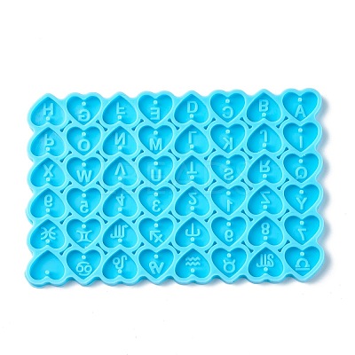 DIY Heart Pendants Silicone Molds DIY-C014-10A-1