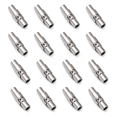Brass Locking Tube Magnetic Clasps LS-MC079-1