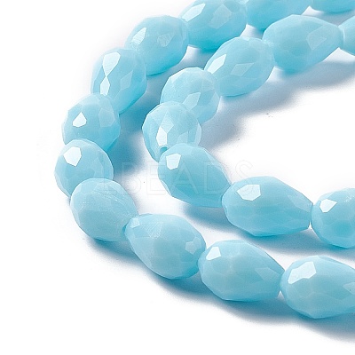 Faceted Glass Beads Strands LS-GLAA-E037-01G-1