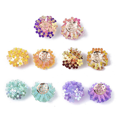 PVC Paillette Cabochons FIND-S321-01-1