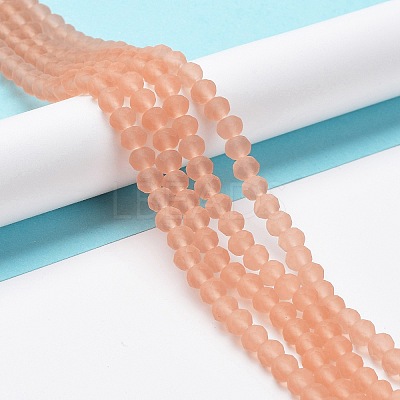 Transparent Glass Beads Strands X1-EGLA-A034-T8mm-MD21-1