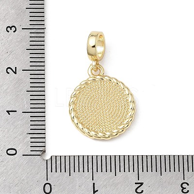 Brass European Style Dangle Charms KK-E799-08G-1