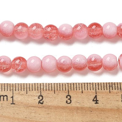 Crackle Glass Beads Strands GLAA-U001-6mm-13-1