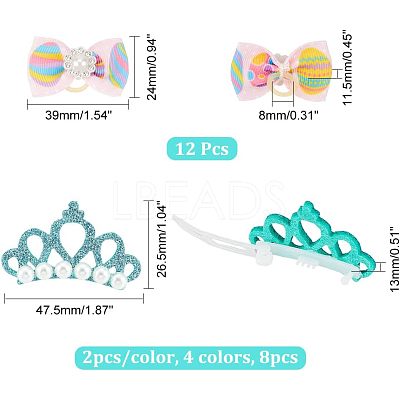 Pet's Hair Accessories Kits AJEW-CA0003-26-1