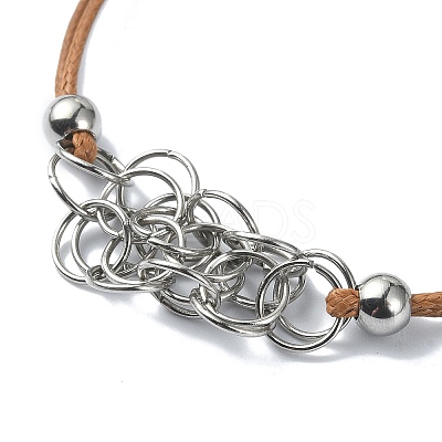 304 Stainless Steel Macrame Pouch Bracelet Making for Stone Holder AJEW-JB01193-1