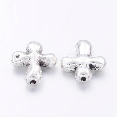 Tibetan Style Alloy Beads PALLOY-A018-AS-RS-1