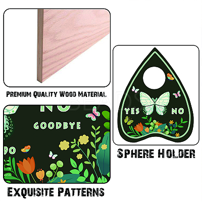 Pendulum Dowsing Divination Board Set DJEW-WH0324-014-1