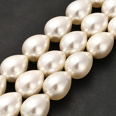 Electroplate Shell Pearl Beads Strands BSHE-G010-14x18mm-01-1