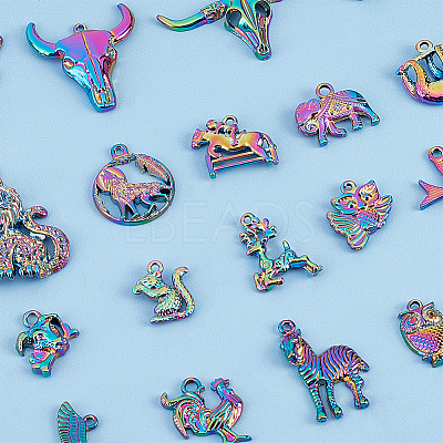Animal Theme Alloy Pendant Sets FIND-HY0001-48-1