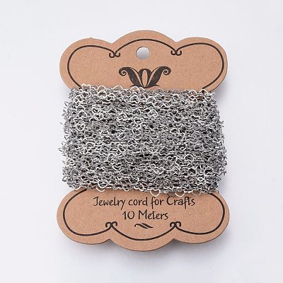 Tarnish Resistant 304 Stainless Steel Link Chains CHS-E002-15-1