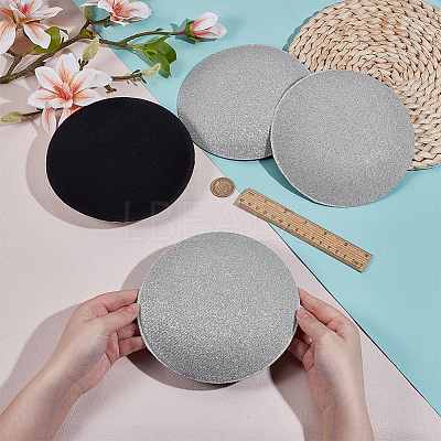 EVA Cloth Round Fascinator Hat Base for Millinery Magic FIND-WH0152-947C-1