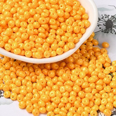 6/0 Opaque Baking Paint Glass Seed Beads X1-SEED-M012-02A-21-1
