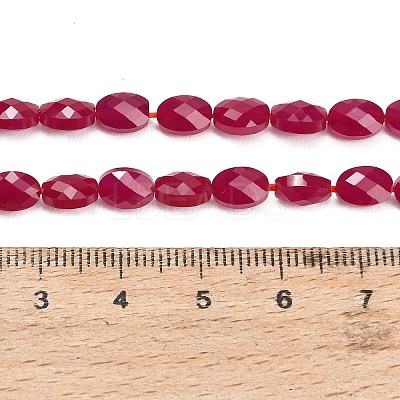 Lab Grown Red Corundum Beads Strands GG-CBAC488-01C-1