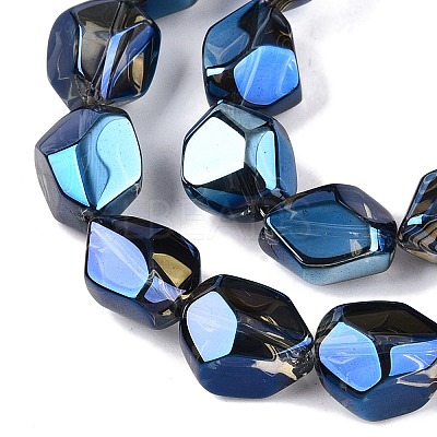 Electroplate Glass Beads Strands EGLA-T021-10H-1
