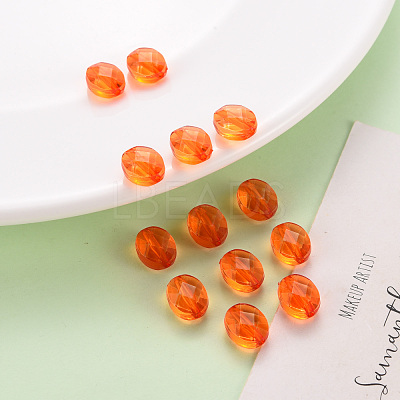 Transparent Acrylic Beads TACR-S154-18A-84-1