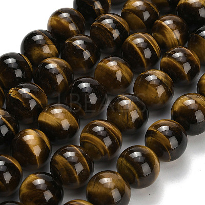 Natural Tiger Eye Beads Strands G-H329-C07-16mm-1