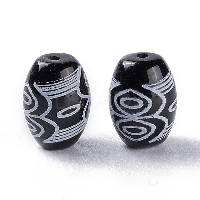 Tibetan Style dZi Beads TDZI-Z001-02-1