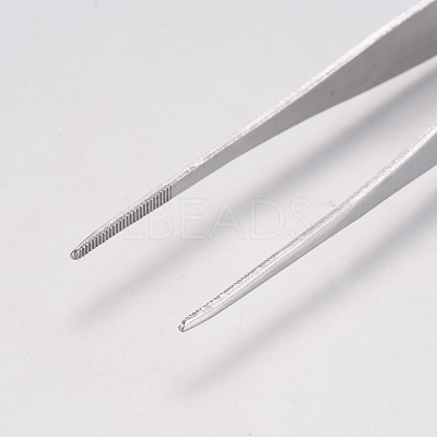 Stainless Steel Tweezers AJEW-WH0098-09-1
