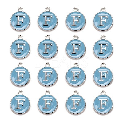 Platinum Plated Alloy Enamel Charms LS-ENAM-S118-04F-P-1