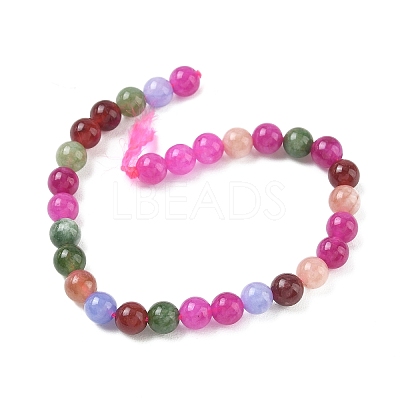 Dyed Natural Malaysia Jade Beads Strands G-G021-02A-29-1