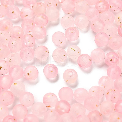 Frosted Transparent Acrylic Beads X1-OACR-F013-12B-1