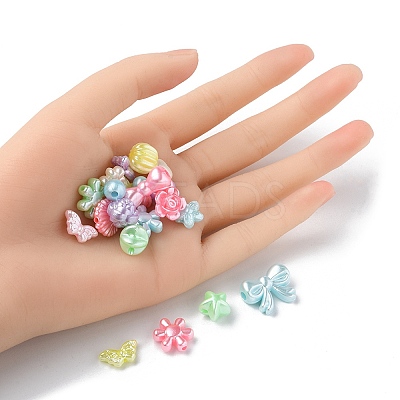 Imitation Pearl Acrylic Beads OACR-YW0001-51-1