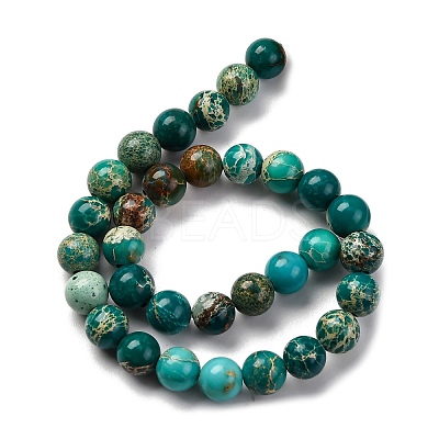 Dyed Natural Regalite/Imperial Jasper/Sea Sediment Jasper Beads Strands G-B124-C02-13-1
