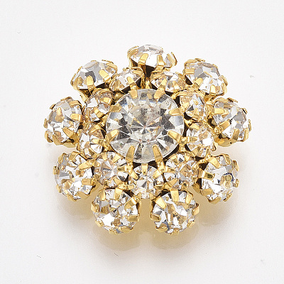 Golden Plated Brass Shank Buttons LS-RB-S066-09G-08-1