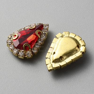 Teardrop Sew on Rhinestone FIND-WH0152-111A-1