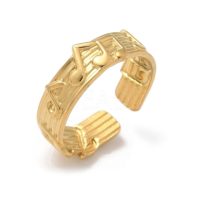 304 Stainless Steel Open Cuff Rings for Women LS-STAS-Z117-18G-1