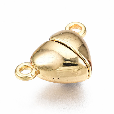 Brass Magnetic Clasps with Loops KK-N233-085-NF-1