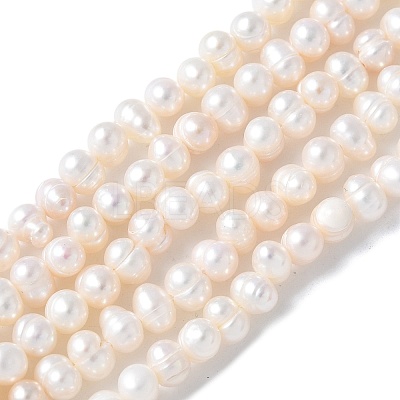 Natural Cultured Freshwater Pearl Beads Strands PEAR-I007-07M-01-1