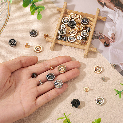 18 Sets 3 Colors Iron Screws FIND-TA0006-28C-1