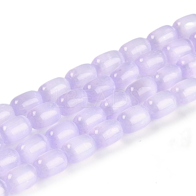 Natural Selenite Beads Strands G-F750-19-1