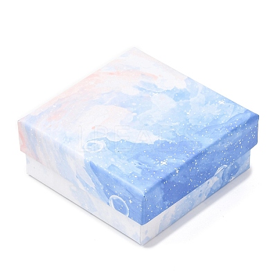 Gradient Color Square Cardboard Jewelry Boxes CBOX-A010-01A-03-1