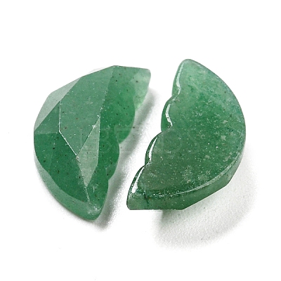 Natural Green Aventurine Butterfly Wing Cabochons G-D078-02E-1