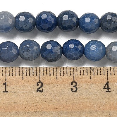 Dyed & Heated Natural Blue Aventurine Beads Strands G-E571-A10-01-1