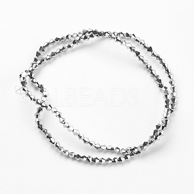 Electroplate Glass Beads Strands LS-EGLA-J026-3mm-F19-1
